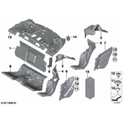 BMW Sound Insulation Floor Rear - Genuine BMW 51487225721