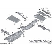 Mini Catalytic Converter Heat Shield - Genuine Mini 51487290777