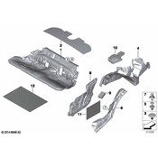 BMW Sound Insulation Floor Rear - Genuine BMW 51487293115