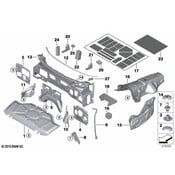 BMW Cowl Insulator - Genuine BMW 51487336284