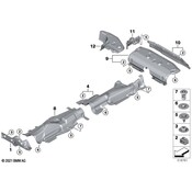 Mini Bumper Cover Heat Shield - Genuine Mini 51487391380