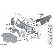 BMW Cowl Water Deflector - Genuine BMW 51487398081