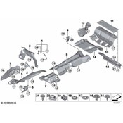 BMW Floor Pan Heat Shield - Genuine BMW 51487424807