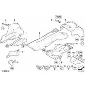 BMW Heat Insulation Tunnel - Genuine BMW 51487895447