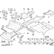 BMW Heat Resistance Plate Engine Support - Genuine BMW 51488177000