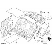BMW Sound Insulating Wheel Housing Rear Left - Genuine BMW 51488193943