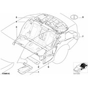 BMW Sound Insul. Lugg.Compartm.Partit.Right - Genuine BMW 51488197852