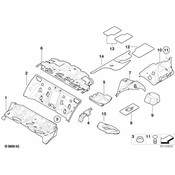 BMW Sound Insulation Subwoofer Left - Genuine BMW 51488223501