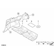 BMW Sound Insulation Floor Rear - Genuine BMW 51488233305