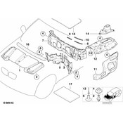BMW Holder Sound Insulation Right - Genuine BMW 51488244378