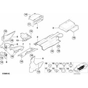 BMW Tunnel Heat Resistant Plate - Genuine BMW 51488397681