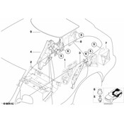 BMW Sound Insulation Trunk Right - Genuine BMW 51488402168