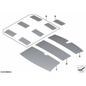 BMW Sound Insulating Roof Rear - Genuine BMW 51489112751