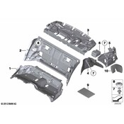 BMW Sound Insulation For Upper Partit.Trunk - Genuine BMW 51489113246