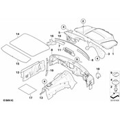 BMW Sound Insulation Side Panel Left - Genuine BMW 51489113933