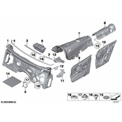 BMW Sound Insulation A-Column Left - Genuine BMW 51489134505
