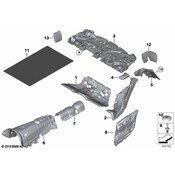 BMW Sound Insulation Tunnel - Genuine BMW 51489139214