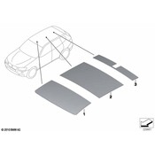 BMW Sound Insulating Roof Rear - Genuine BMW 51489169324