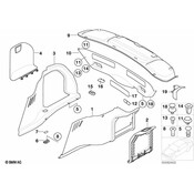 BMW Cover Trunk Lid Key Button (BasaltGrey Hell) - Genuine BMW 51497036399