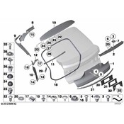 BMW Gutter Strip Right - Genuine BMW 51497149446