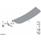 BMW Support Left (Everest Grey) - Genuine BMW 51497229731