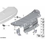 BMW Left Tail Light Cover - Genuine BMW 51497295255
