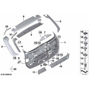 BMW Cover Catch Bracket (Everest Grey) - Genuine BMW 51497319039