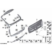 BMW Adjusting Element Storage Shelf Rear - Genuine BMW 51497354025