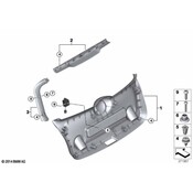 Mini Liftgate Trim - Genuine Mini 51497374787