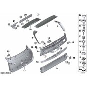 BMW Liftgate Trim - Genuine BMW 51497386657