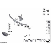 BMW Gutter Strip Right - Genuine BMW 51497453358