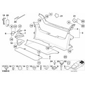 BMW Right Water Channel Cover (Black) - Genuine BMW 51498401012