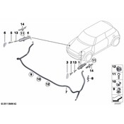 MINI Headlight Washer Hose Clip - Genuine MINI 51642755036
