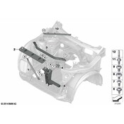 BMW Adapter Plate Right - Genuine BMW 51647210508