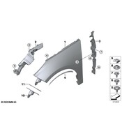 BMW Supporting Strut Side Panel - Genuine BMW 51647299187