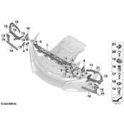 BMW Holder Supplementary Cooler Top Left - Genuine BMW 51647336227