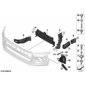 BMW Radiator Support Air Deflector - Genuine BMW 51647360185