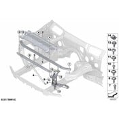 BMW Radiator Support Access Cover - Genuine BMW 51647400110
