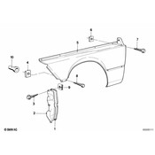 BMW Covering Plate Front Left - Genuine BMW 51711852737