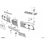 BMW Foglights Covering (Rechts) - Genuine BMW 51711933768
