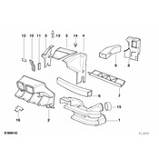 BMW Air Duct Left - Genuine BMW 51711970031