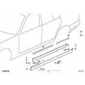 BMW Gasket Right (M Technic) - Genuine BMW 51712231620