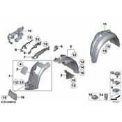 BMW Engine Encapsulation Front Left Rear - Genuine BMW 51712990819