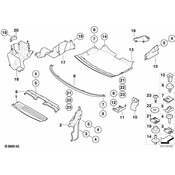 BMW Air Duct Front Left - Genuine BMW 51717011215