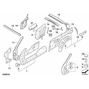 BMW Water Outlet Hose Rear - Genuine BMW 51717056129