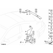 BMW Left Water Channel Cover - Genuine BMW 51717124911