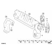 BMW Protection Plate Left - Genuine BMW 51717185099