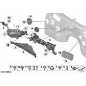 BMW Left Engine Compartment Partition - Genuine BMW 51717213663