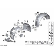 BMW CoverWheel ArchFrontsectionFront Left - Genuine BMW 51717224483