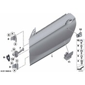 BMW Crashpad Door Front Right - Genuine BMW 51717224600